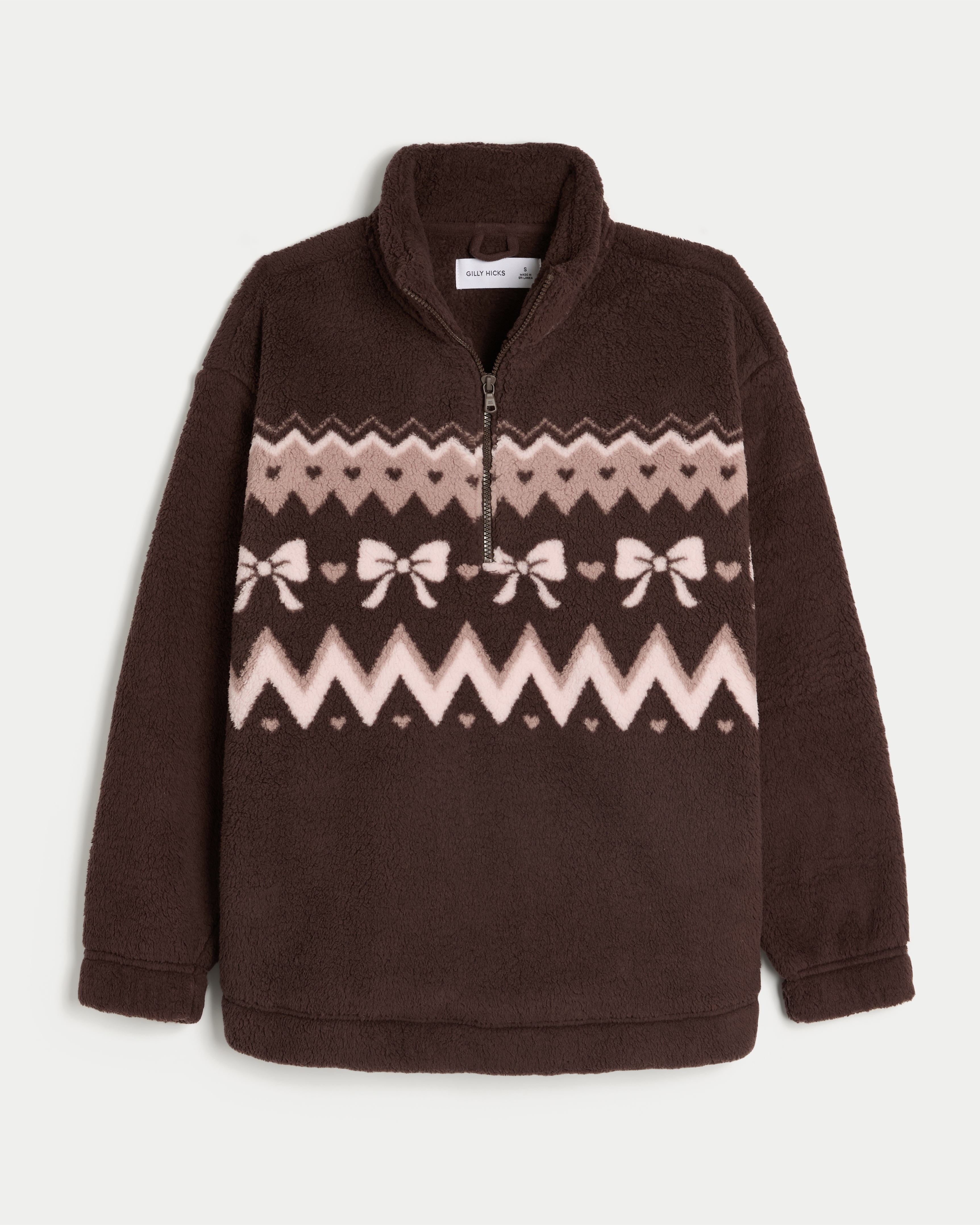 Gilly Hicks Sherpa Quarter-zip Sweatshirt