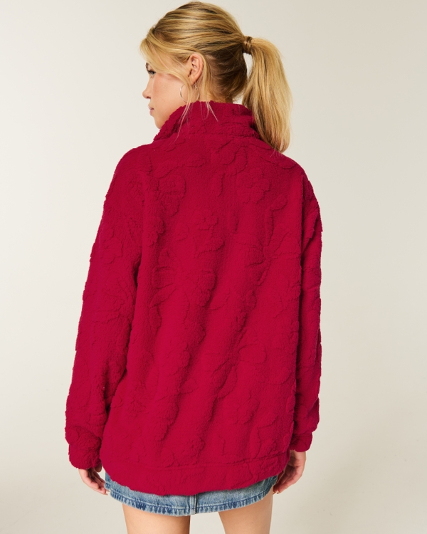 Gilly Hicks Sherpa Quarter-Zip Sweatshirt