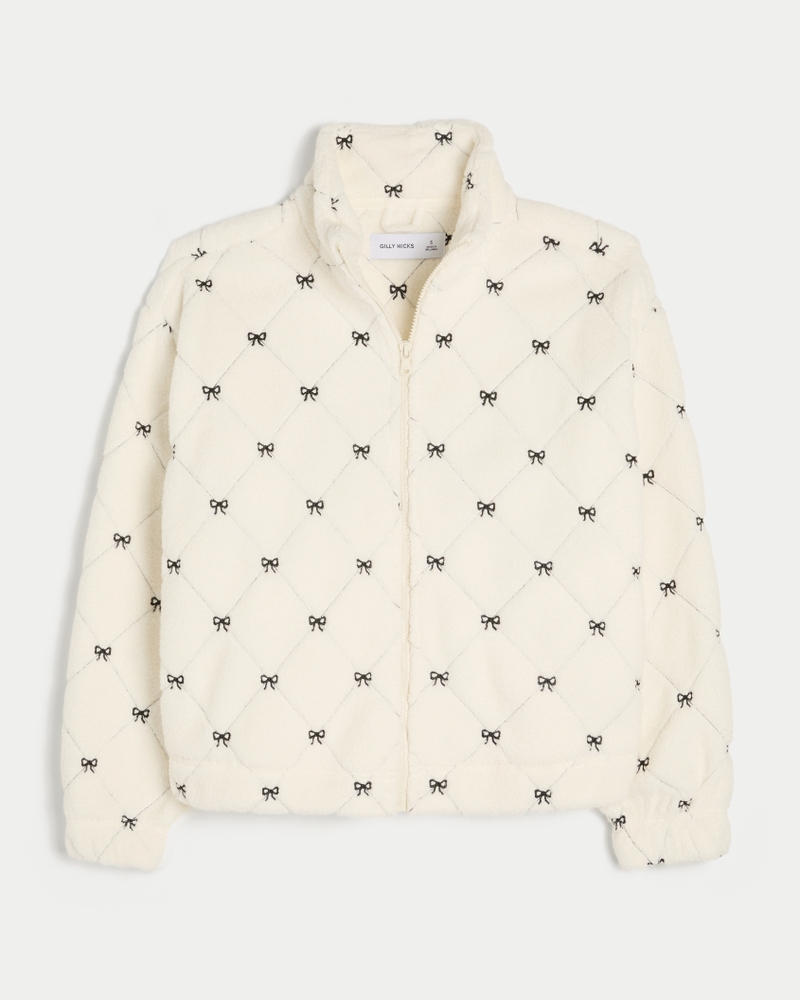 hollister様　専用ページ Women's Gilly Hicks Embroidered Sherpa Zip-Up Sweatshirt