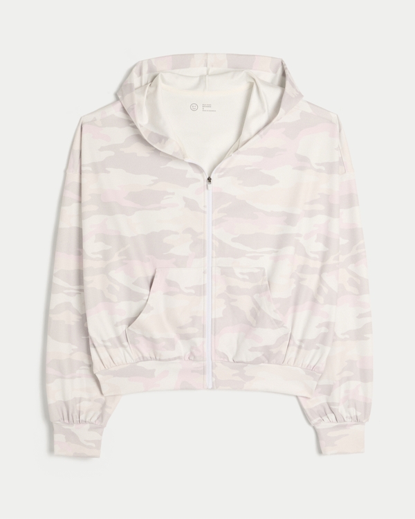 Gilly Hicks Active Recharge Easy Zip-Up Hoodie