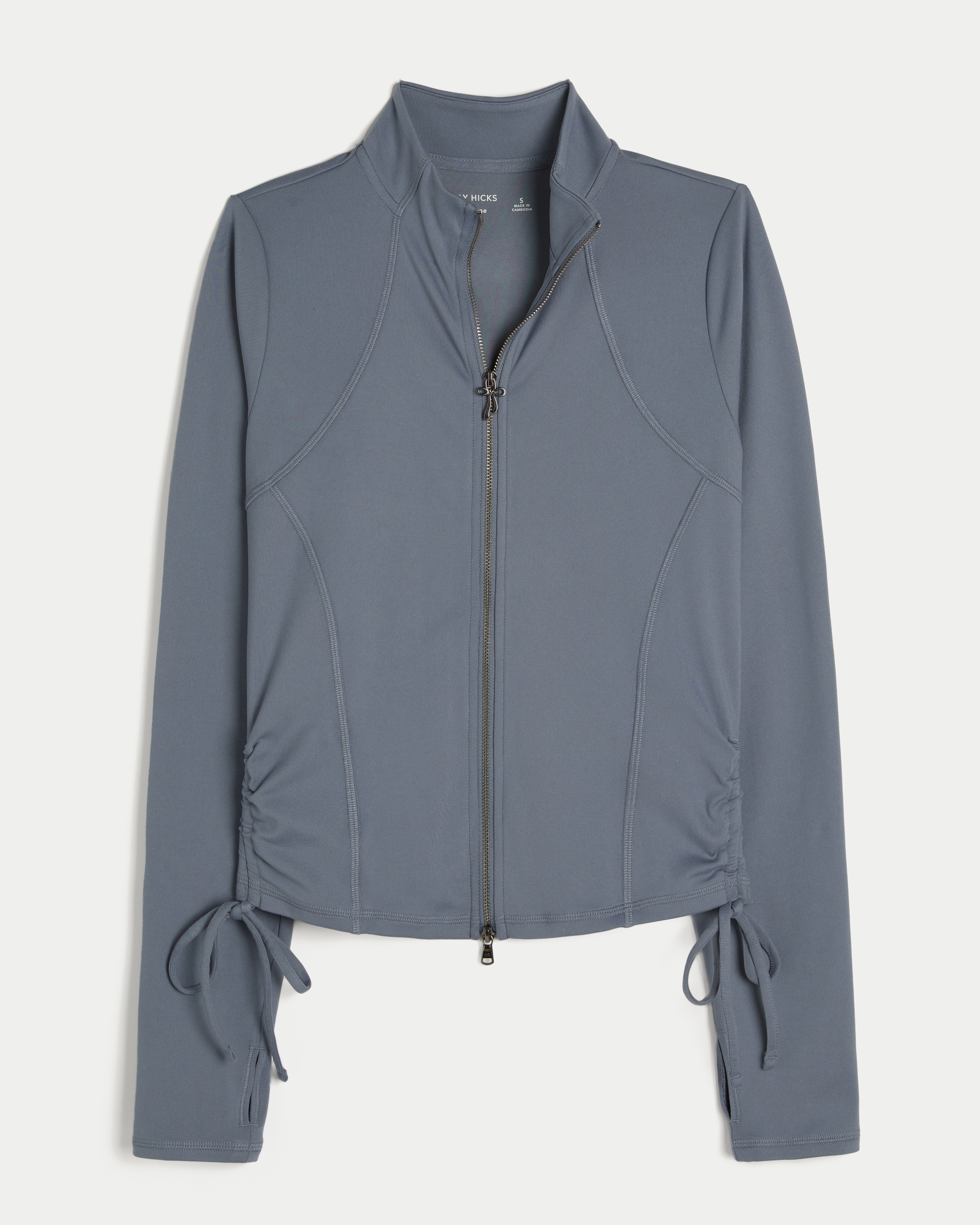 Gilly Hicks Active Recharge Side-tie Zip-up Jacket