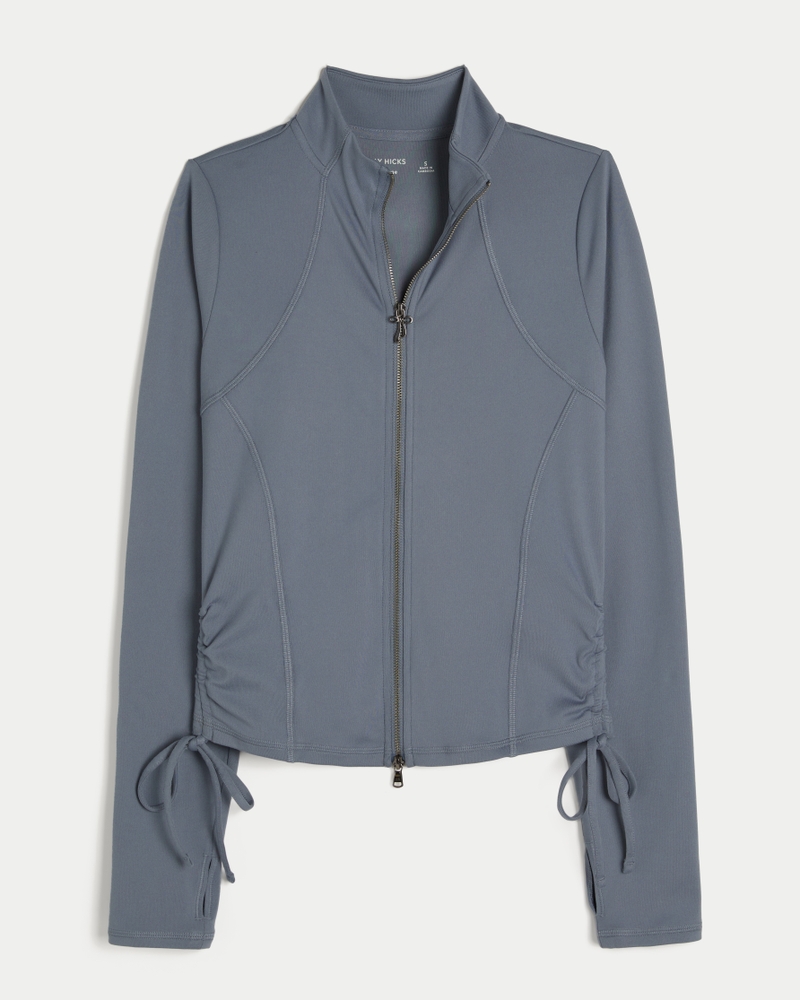 Gilly Hicks Active Recharge Side-Tie Zip-Up Jacket
