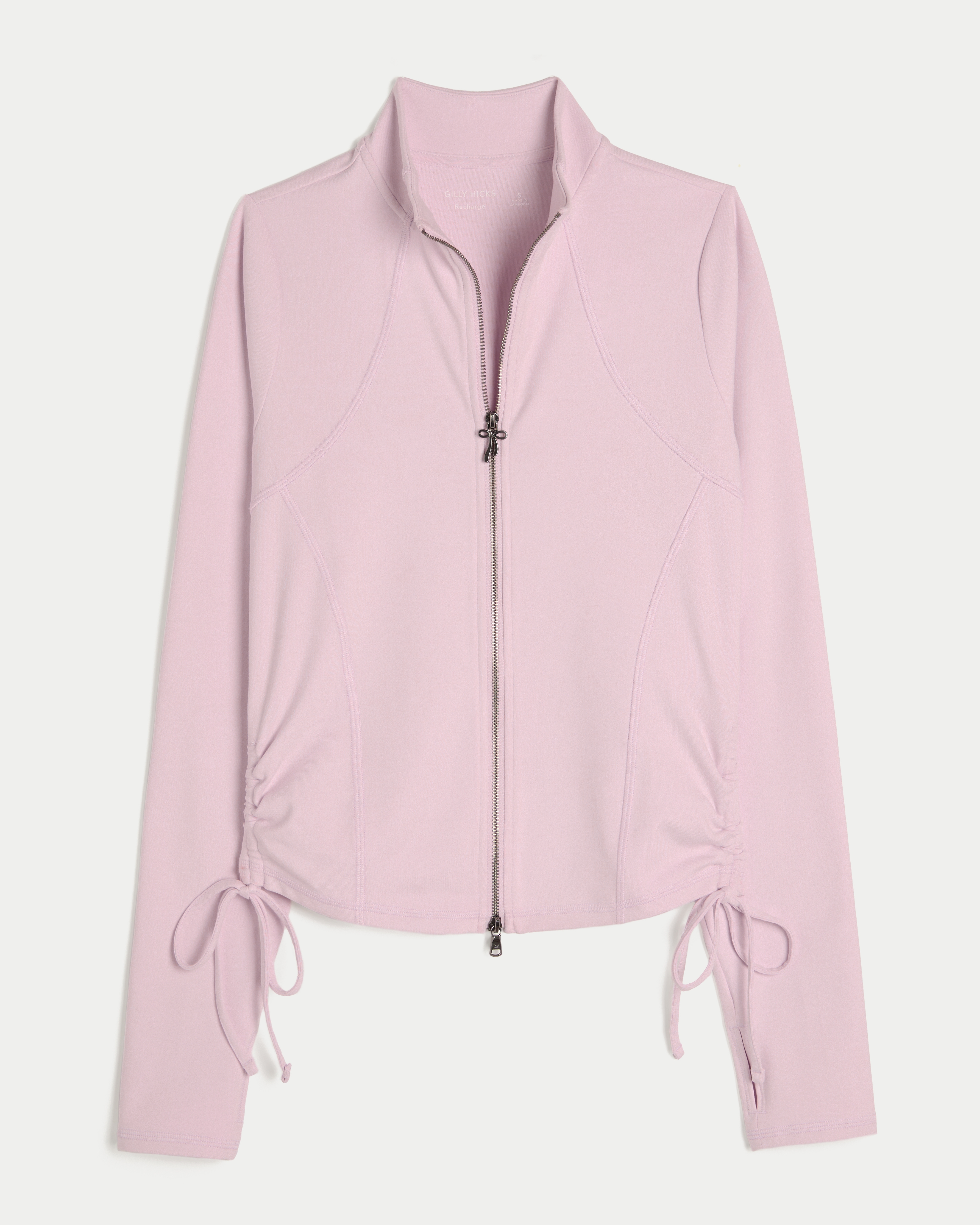 Gilly Hicks Active Recharge Side-tie Zip-up Jacket