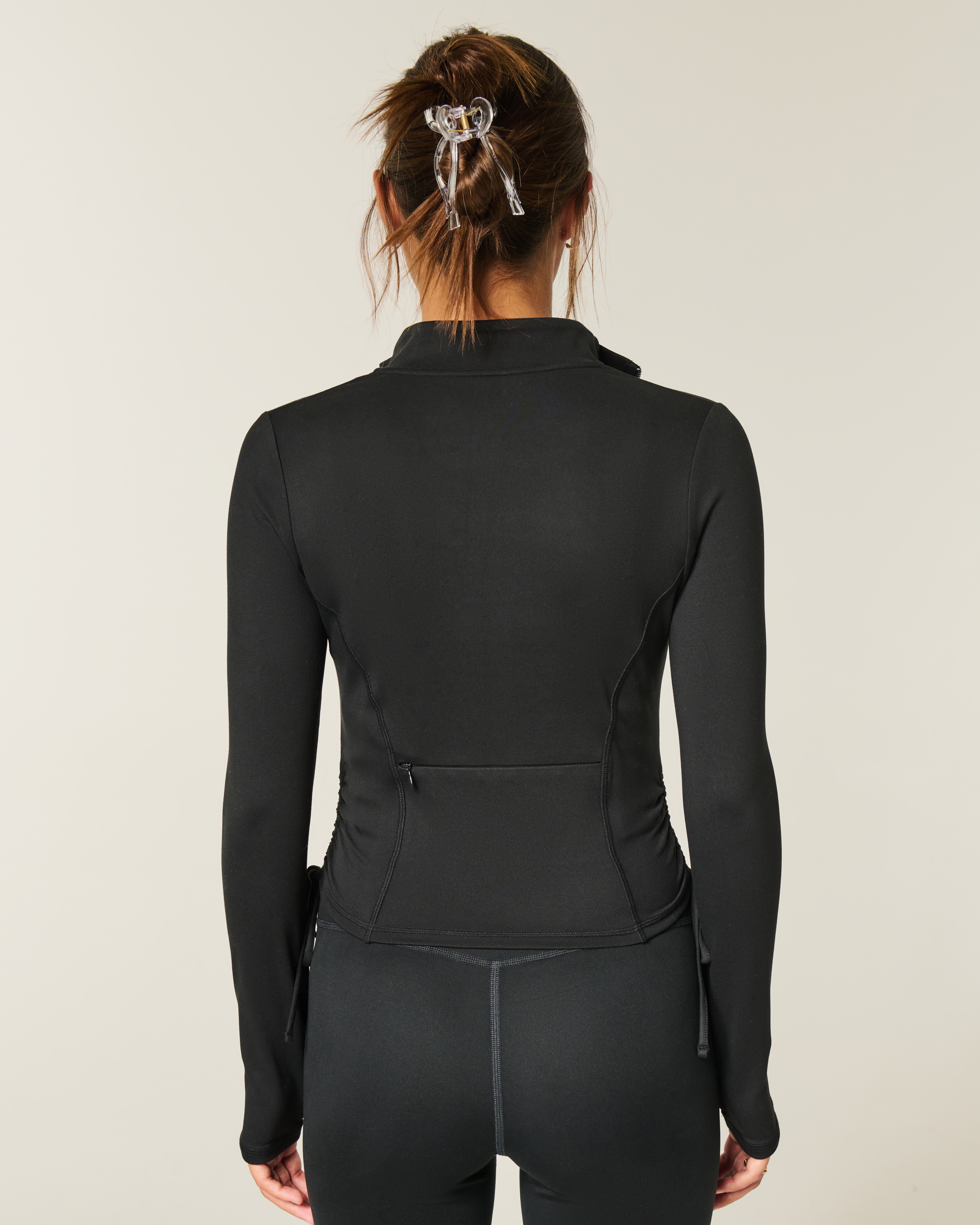 Gilly Hicks Active Recharge Side-tie Zip-up Jacket