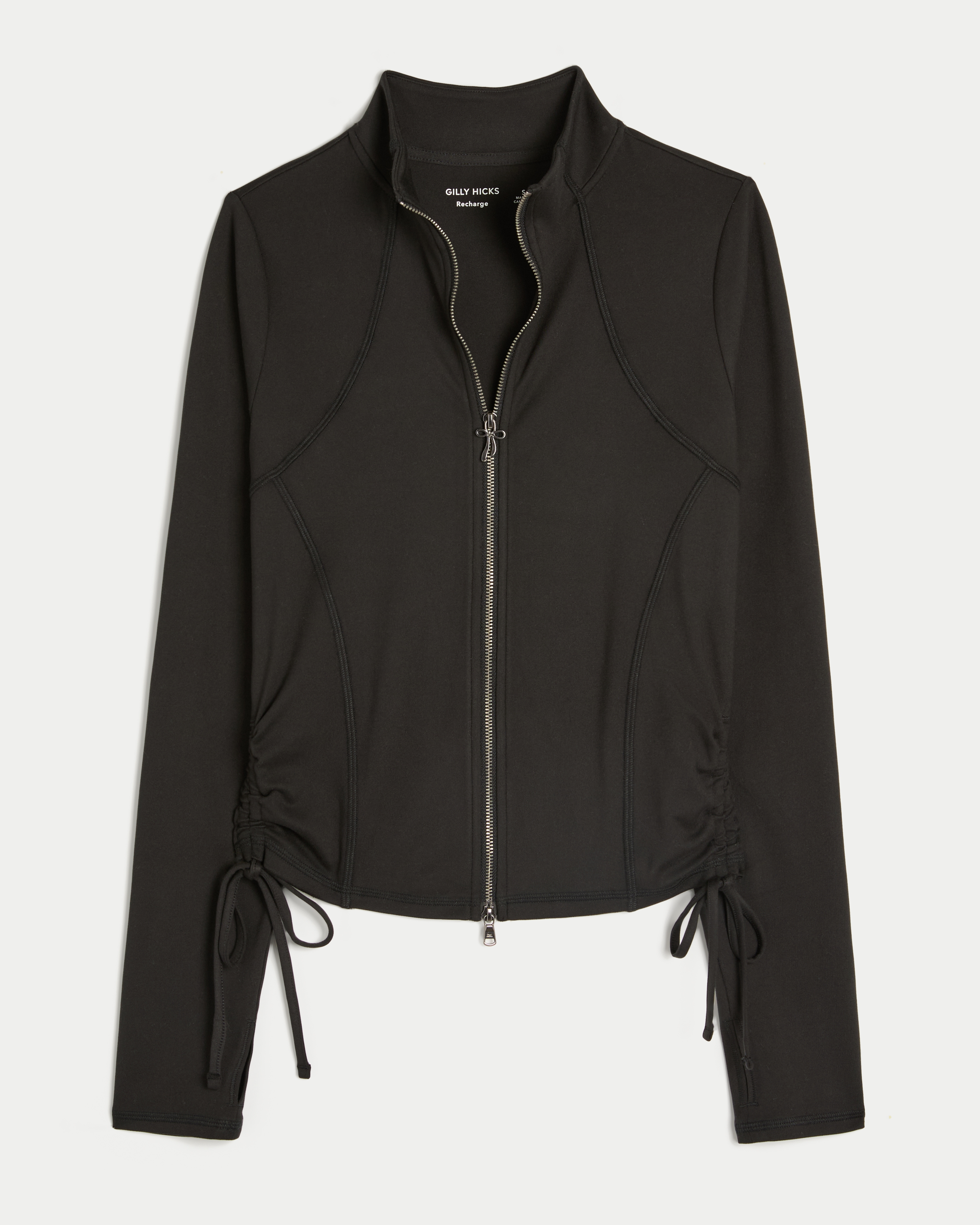 Gilly Hicks Active Recharge Side-tie Zip-up Jacket