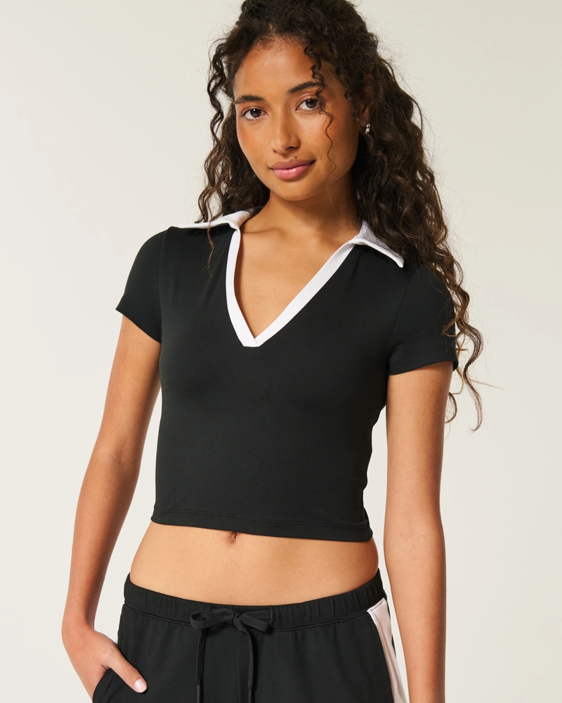 Gilly Hicks Active Short-Sleeve Polo