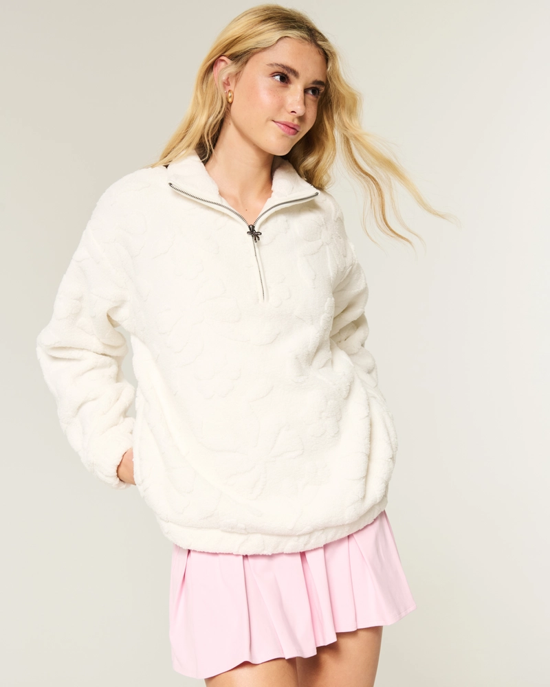 Gilly Hicks Cozy Zip-Up Sweatshirt