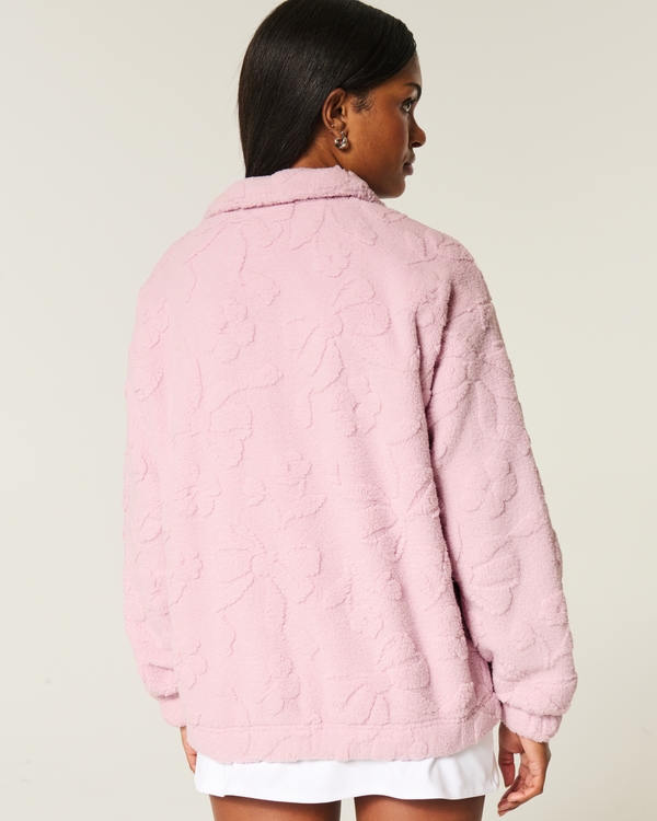 Gilly Hicks Cozy Zip-Up Sweatshirt, Light Lilac view 2