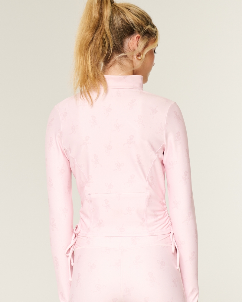Gilly Hicks Active Recharge Side-Tie Zip-Up Jacket