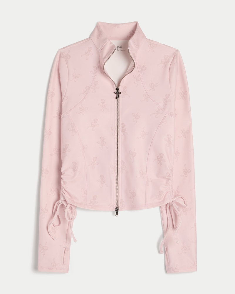 Gilly Hicks Active Recharge Side-Tie Zip-Up Jacket