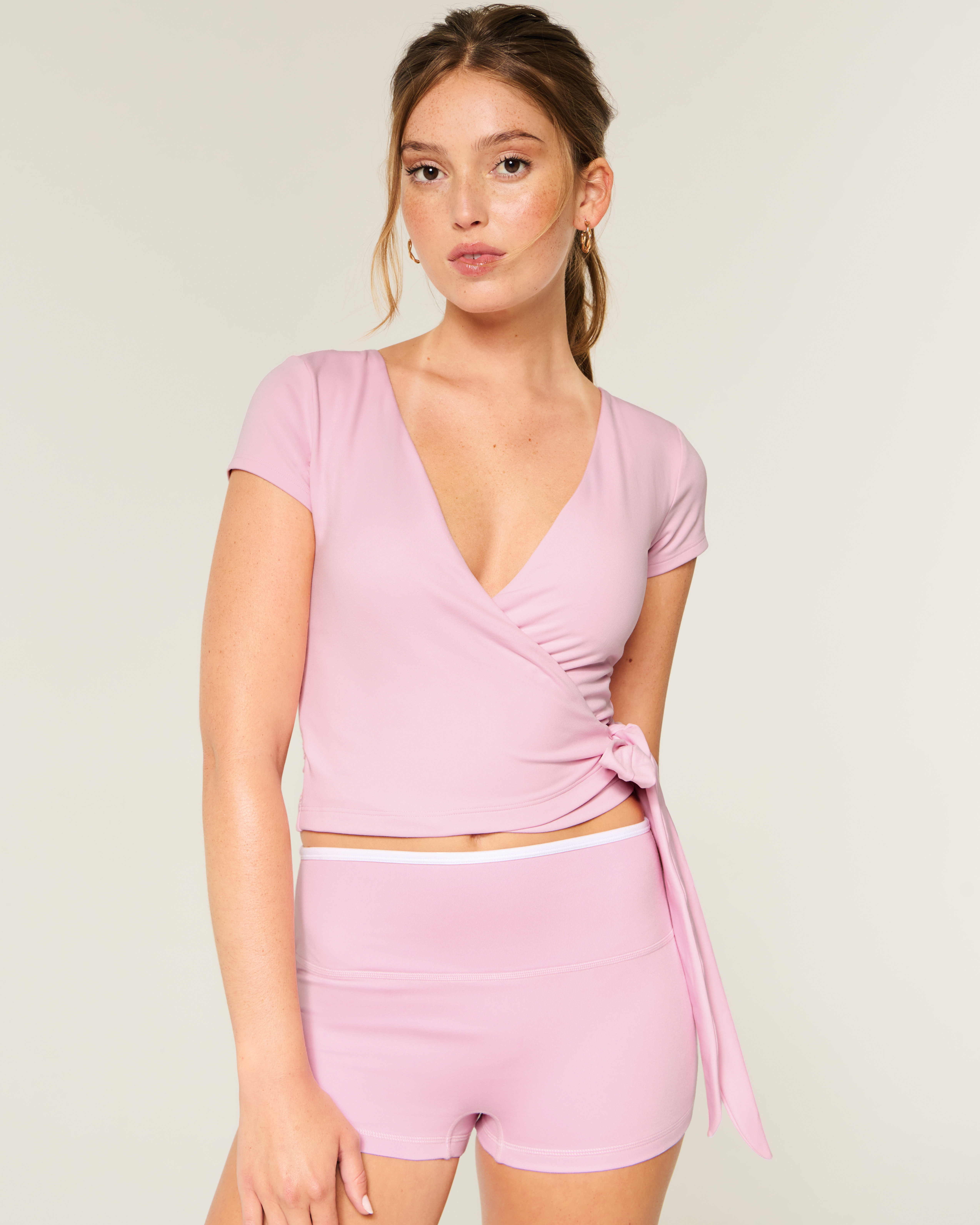 Gilly Hicks Active Recharge Wrap Top