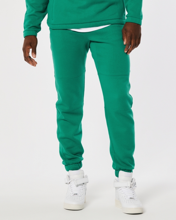 Gilly Hicks Active Seamed Fleece Joggers, Green view 1