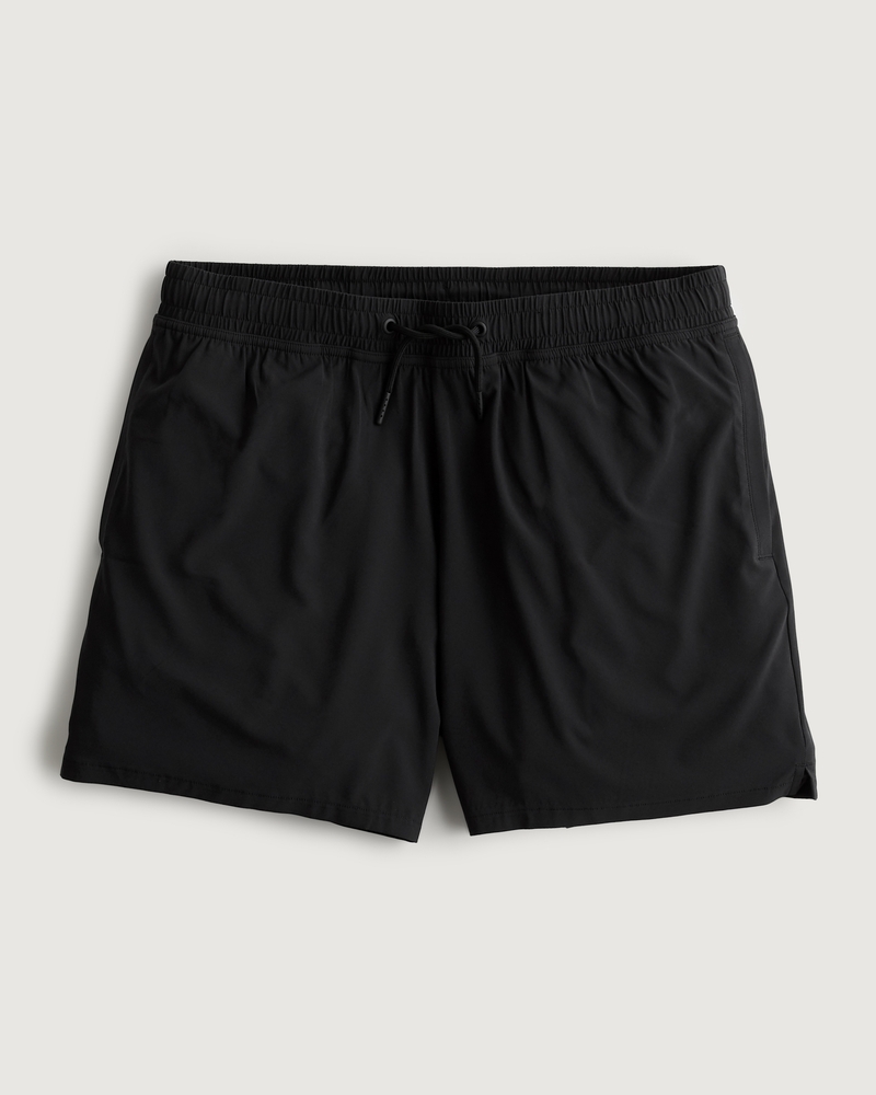 Hollister Men's Shorts Xs Black Cotton with Polyester