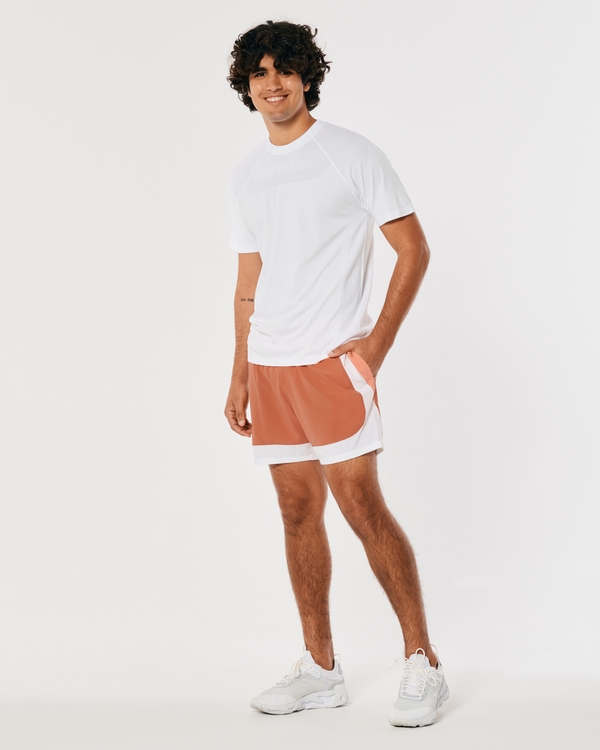 Gilly Hicks Nylon-Lined Shorts, Orange