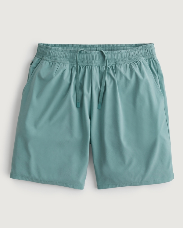 Gilly Hicks Unlined Active Shorts, Mint Blue view 1