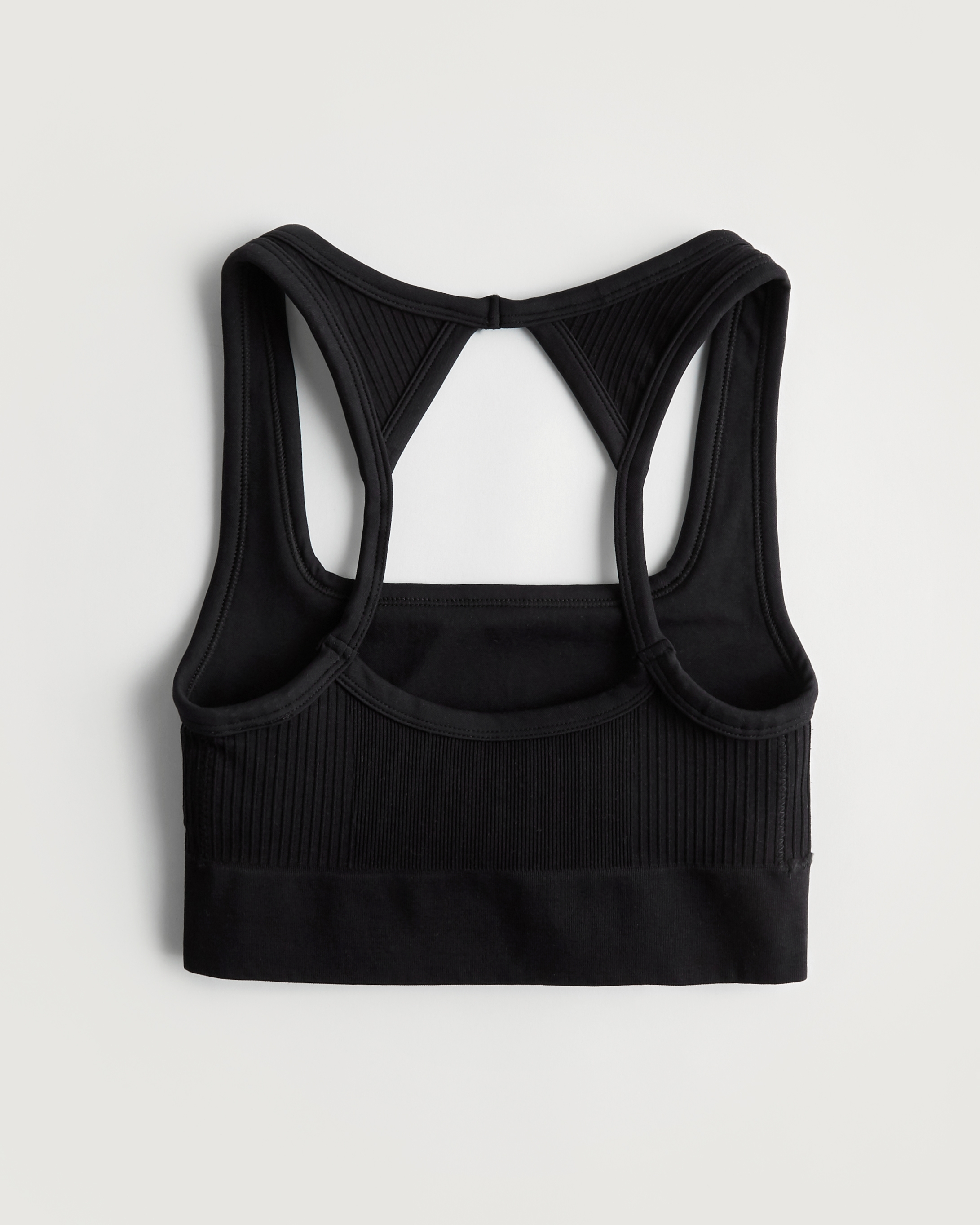 Grey Square Neck Sports Bra