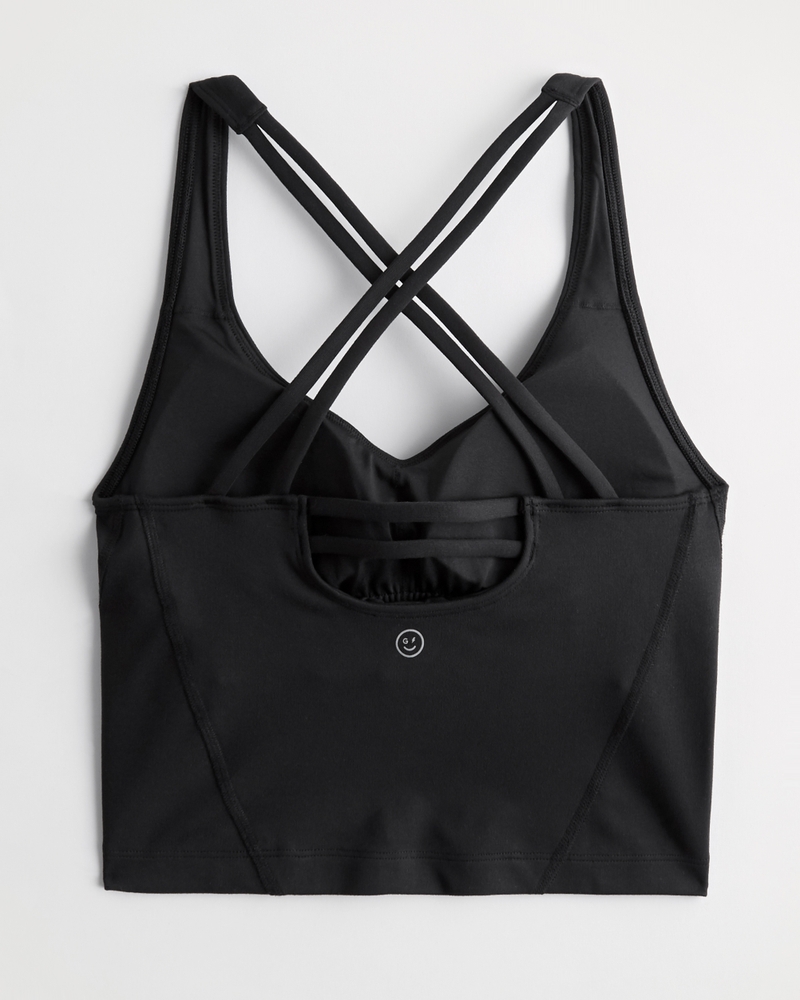 Hollister, Intimates & Sleepwear, Hollister Black Sports Athletic Bra  Criss Cross Strappy Back Size Small