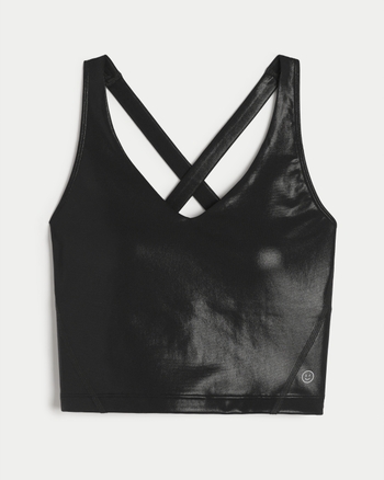 Women's Gilly Hicks Active Recharge Shine Strappy Plunge Top Women's