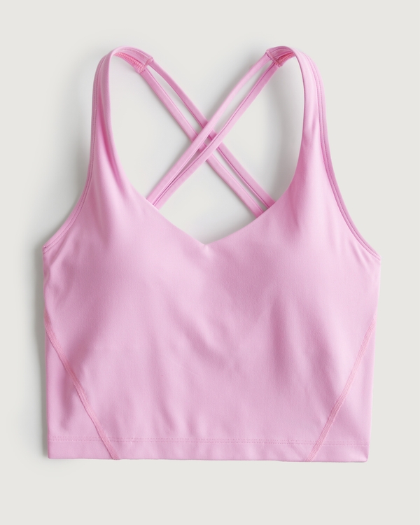 Women's Gilly Hicks Active Recharge Strappy Plunge Tank | Women's Tops | HollisterCo.com