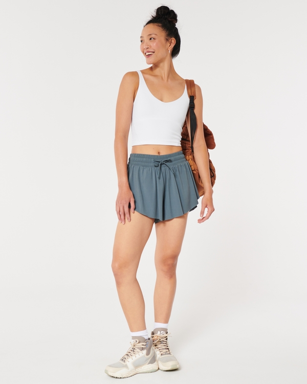Gilly Hicks Active Recharge Ribbed Plunge Tank, White view 2
