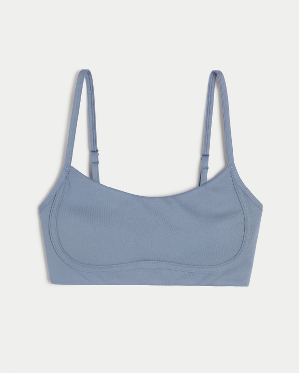 Hollister Cali Sport Strappy Logo Sports Bra ($20) ❤ liked on