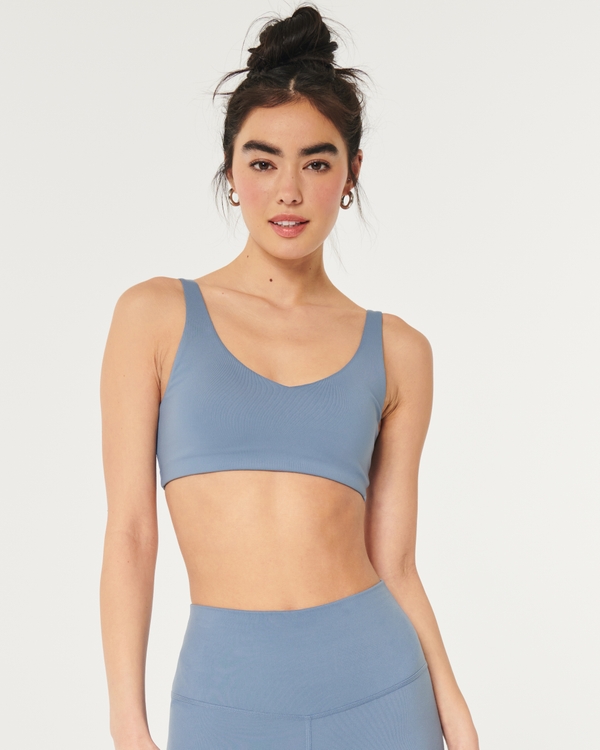 Hollister Gilly Hicks Active Seamless Ribbed Plunge Sports Bra