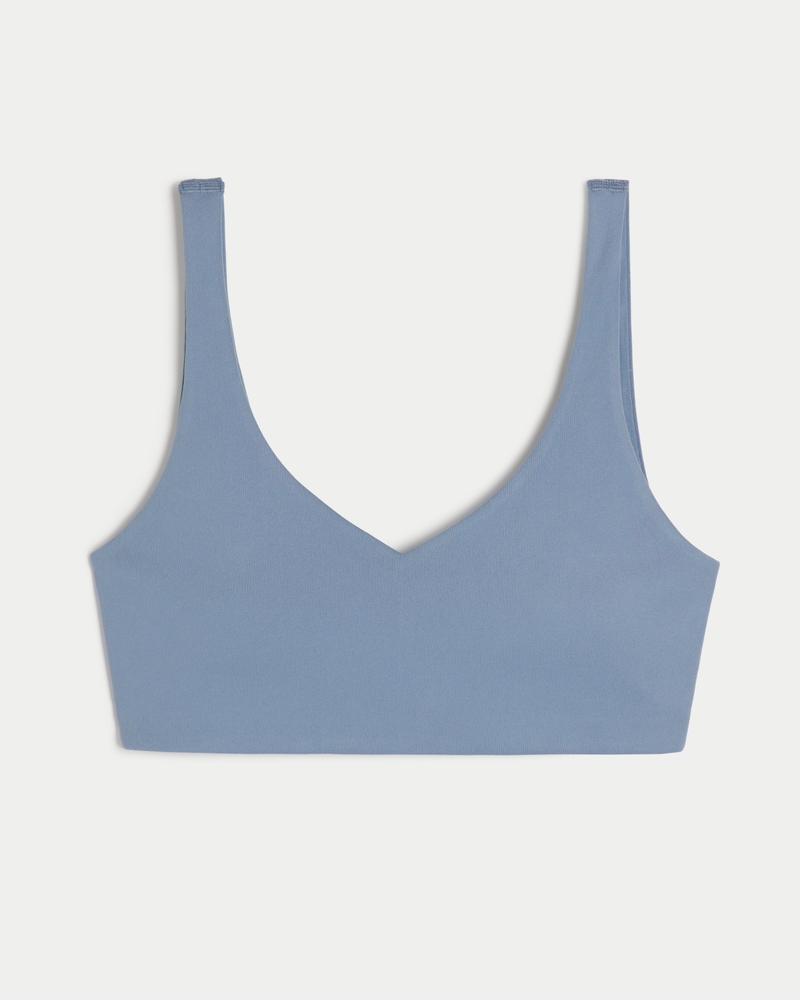 Hollister Gilly Hicks Active Recharge Plunge Sports Bra in Black