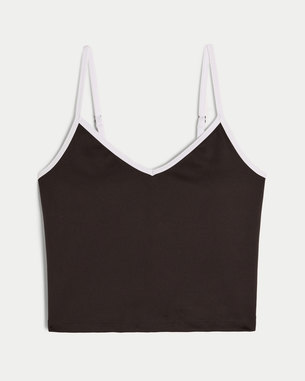 Gilly Hicks Active Recharge Plunge Cami, Espresso