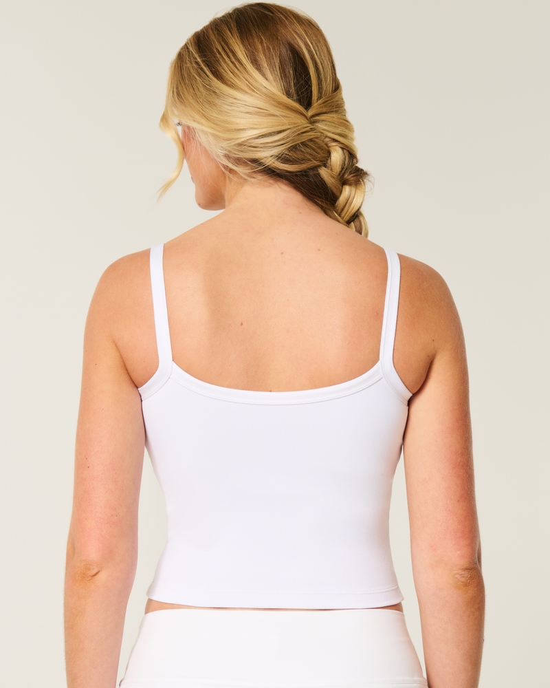 Hollister リブ編み タンクトップ ライトピンク ウィメンズ T-Shirts