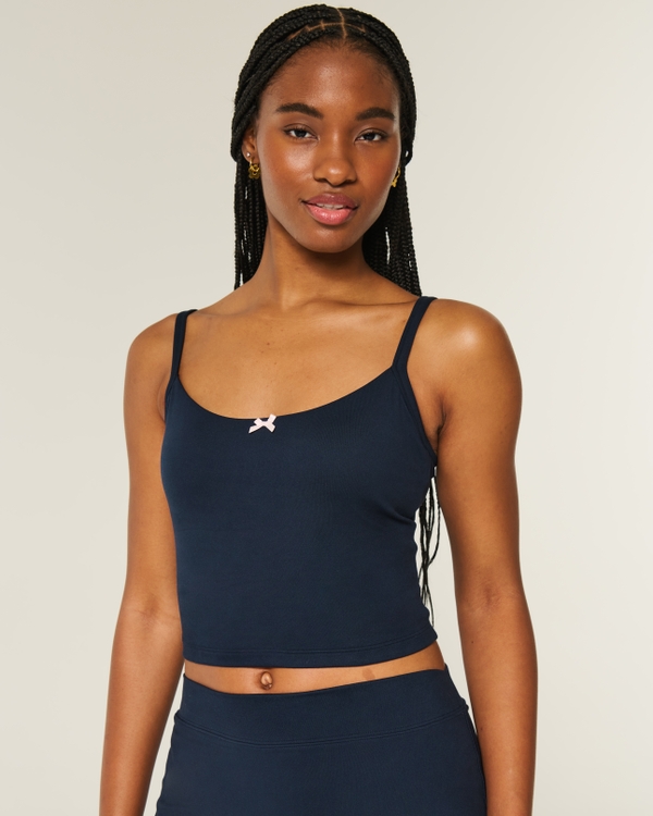 Gilly Hicks Active Recharge Bow Cami, Navy view 1