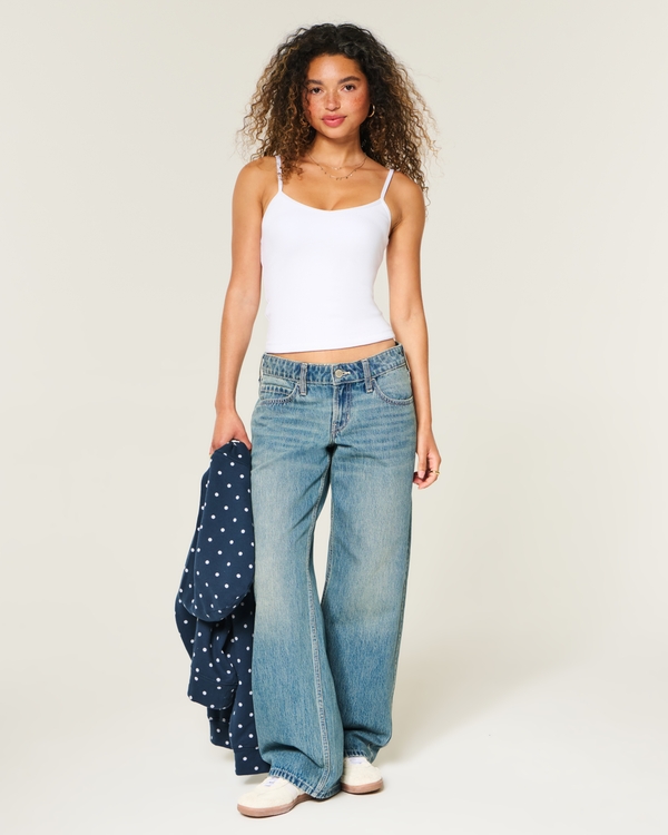 Must-Have Basics Baby V-Neck Cami, White view 2