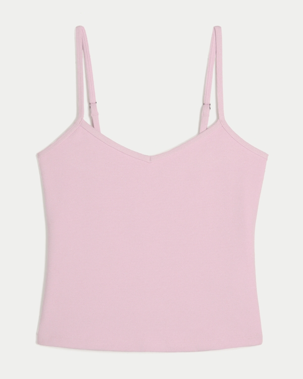 Must-Have Basics Baby V-Neck Cami, Light Pink view 1