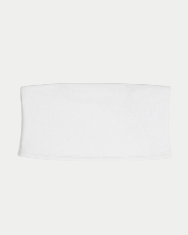 Must-Have Basics Bandeau Bra Top, White view 1