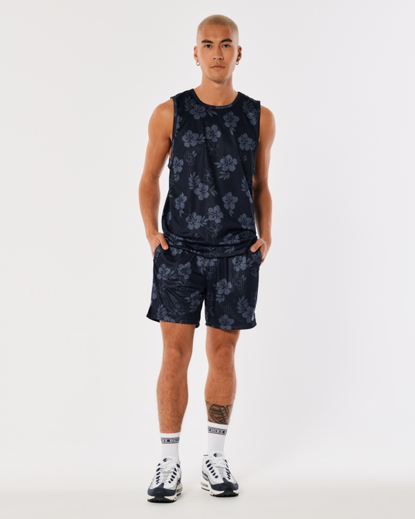 Gilly Hicks Active Mesh Tank, Navy Floral view 2