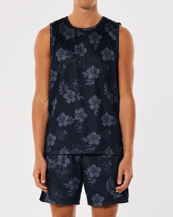 Gilly Hicks Active Mesh Tank, Navy Floral view 1