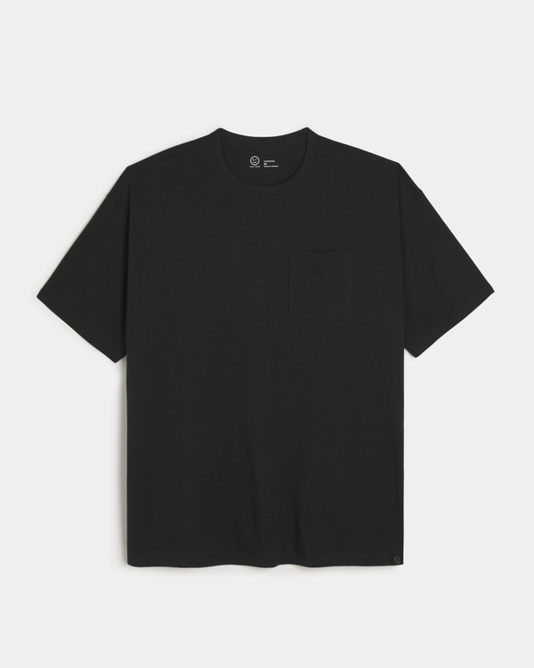 Gilly Hicks Oversized Pocket Tee, Black