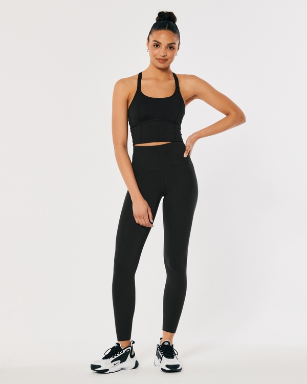 Gilly Hicks Active Recharge High-Rise 7/8 Leggings, Black