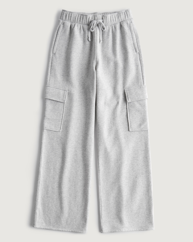 Gilly Hicks Active Wide-Leg Cargo Sweatpants