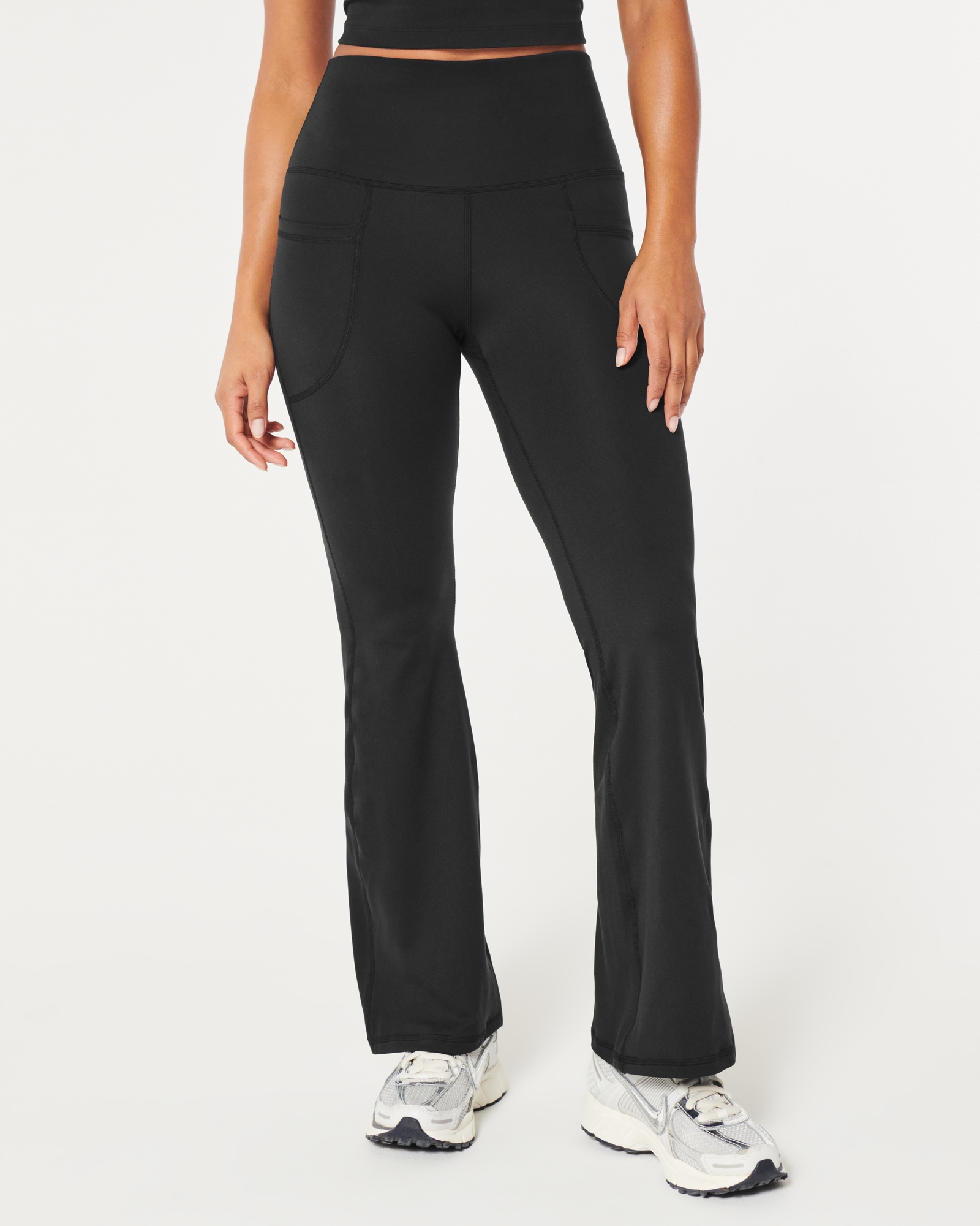Hollister Black Criss-Cross Flared Leggings - $15 (57% Off Retail) New With  Tags - From J