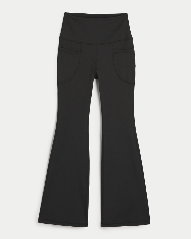 Womens Flare Pants Solid Ruched Back High Waist Flared Leg Pants Casual Flair  Leggings : : Clothing, Shoes & Accessories