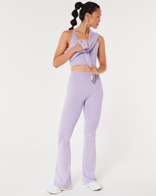 Gilly Hicks Active Recharge High-Rise Flare Leggings, Lavender