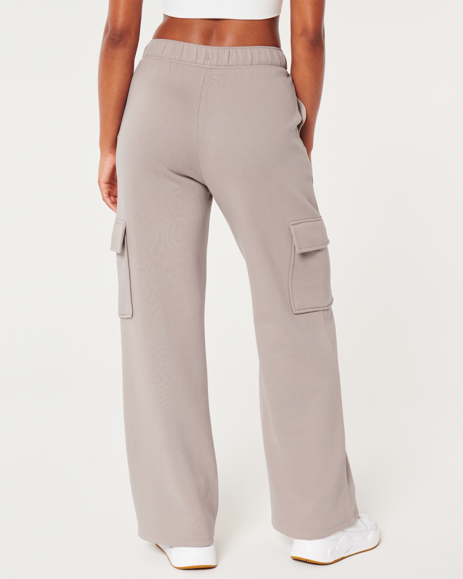 Women's Gilly Hicks Active Wide-Leg Cargo Sweatpants, Women's Clearance
