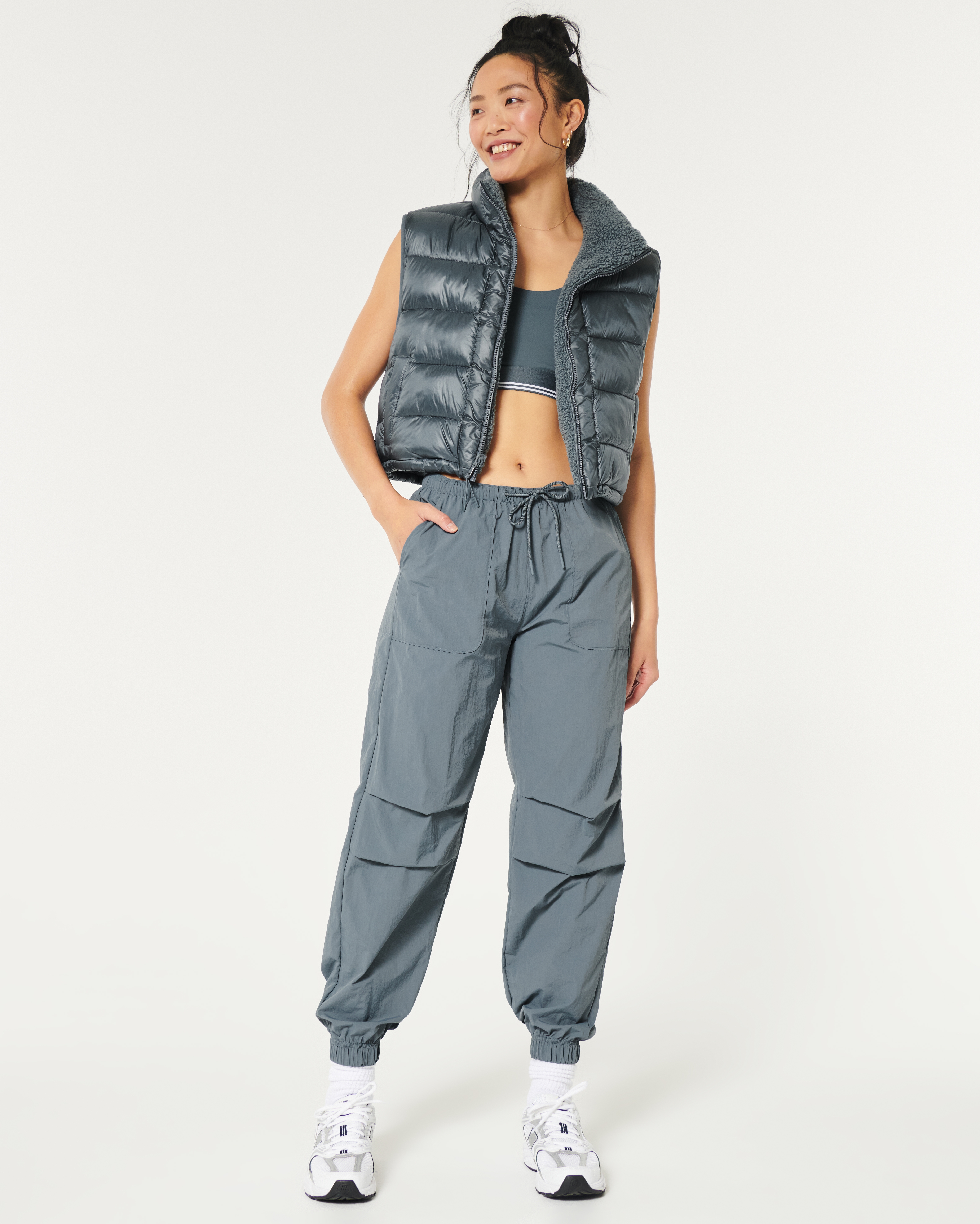 Hollister Gilly Hicks Active Parachute Joggers