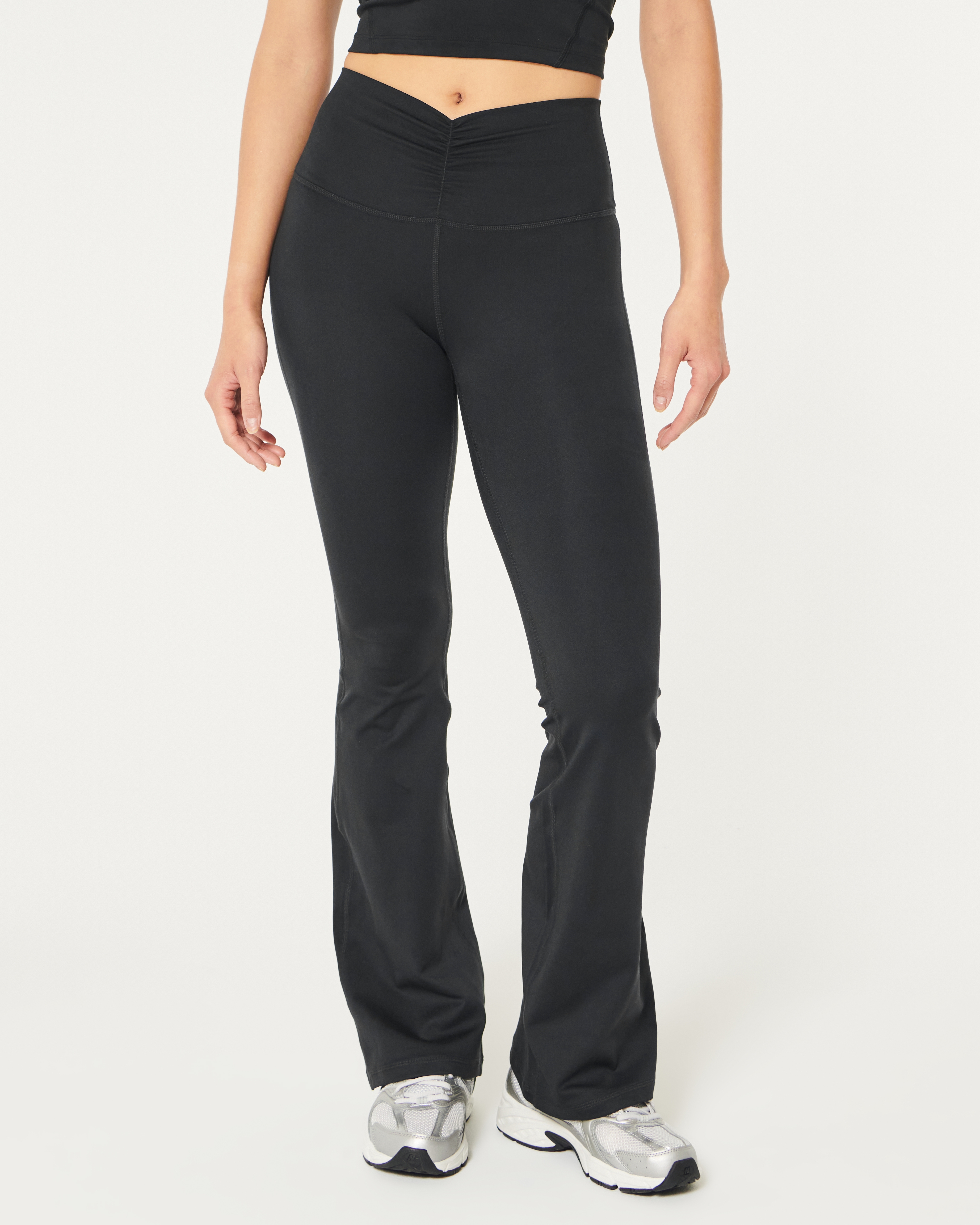 Gilly Hicks Active Recharge Ruched Waist High-Rise Flare Leggings