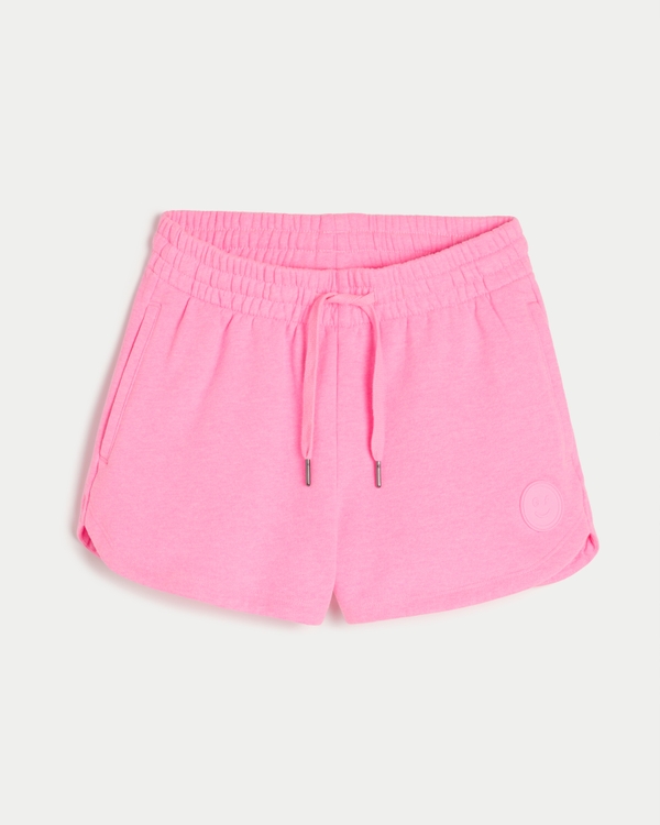 Gilly Hicks Smile Series Fleece Shorts, Neon Pink