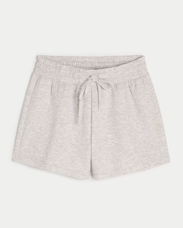 Gilly Hicks Active Cooldown Shorts, Light Heather Grey