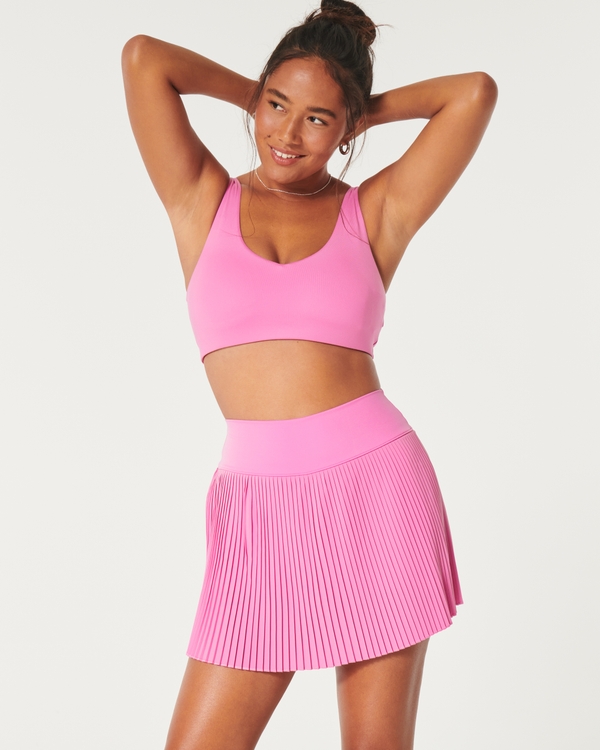 Jupe-culotte plissée Gilly Hicks Active, Rose view 1
