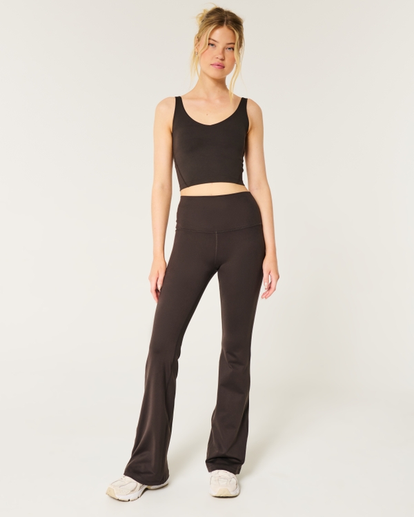 Gilly Hicks Active Recharge Flare Leggings, Espresso