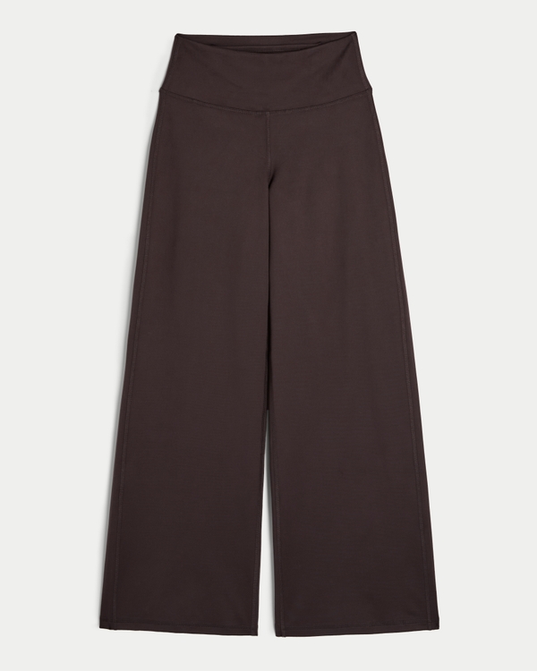 Gilly Hicks Active Recharge Wide-Leg Pants, Espresso