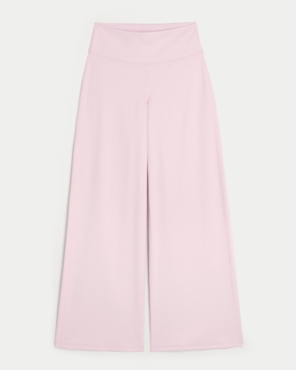 Gilly Hicks Active Recharge Wide-Leg Pants, Petal Pink